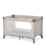 Hauck Lettino da Viaggio Dream N Play, per Bebè e Bambini dalla Nascita fino a 15 kg, 60 x 120 cm, Leggero, Pieghevole Compatto, Borsa di Trasporto Inclusa, Beige