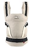 manduca First Baby Carrier  HempCotton sand  Marsupio in Tela Morbida (Canapa e Cotone Biologico), Cintura Ergonomica, Estensione della Schiena, 3 Posizioni, per Neonati e Bambini (3,5-20 kg), beige