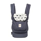Ergobaby Marsupio Neonati Ergonomico, Porta Bebe Bambino 3 Anni, 3-Posizioni Originale Marine, 3,2-5,5 kg/5,5-20 kg