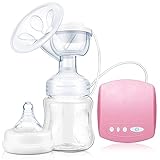 SunTop Tiralatte Elettrico, Portatile con Funzione Massaggio e Memoria, Senza BPA,Tiralatte Elettrico con Cuscinetti Massaggianti, Silenzioso e Ricaricabile Tramite USB