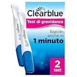 Test di Gravidanza Clearblue Rilevazione Rapida Maxiformato, Risultato Rapido, anche in 1 minuto*, 2 Test