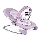 Chicco Hooplà Sdraietta Neonati e Bambini da 0 Mesi a 18 kg, Funzioni Dondolo e Poltroncina, con Barra Gioco, Schienale Regolabile e Cuscino Riduttore, Chiusura Compatta - Orchid, Lilla