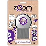 ZOOM - Pettine Anti Pidocchi -Pettinino per la Rimozione di Uova e Lendini -In Metallo, con Lente d'Ingrandimento e Punte Arrotondate Sicure - Trattamento Naturale dei Capelli Senza Sostanze Chimiche